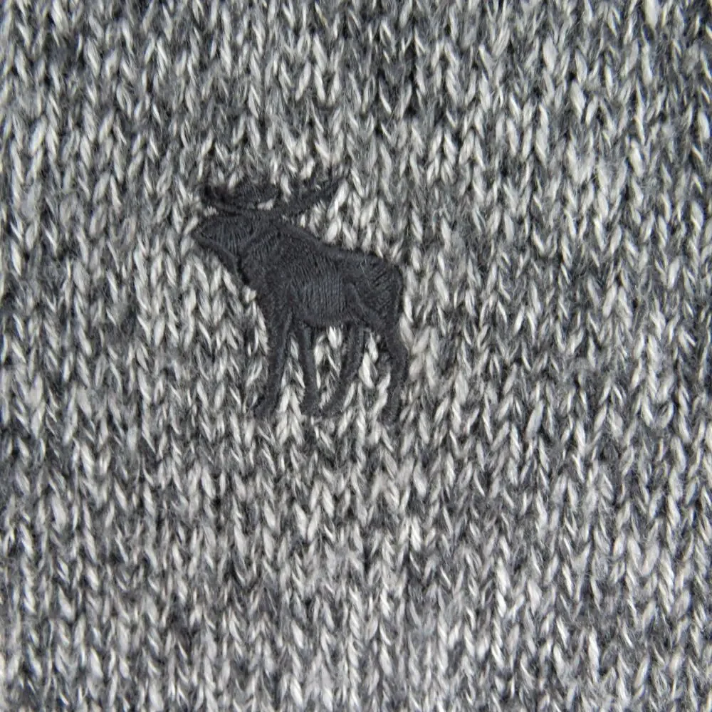 Abercrombie & Fitch Men's Gray Marled Knit Crewneck Sweater Medium